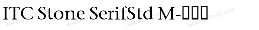 ITC Stone SerifStd M字体转换